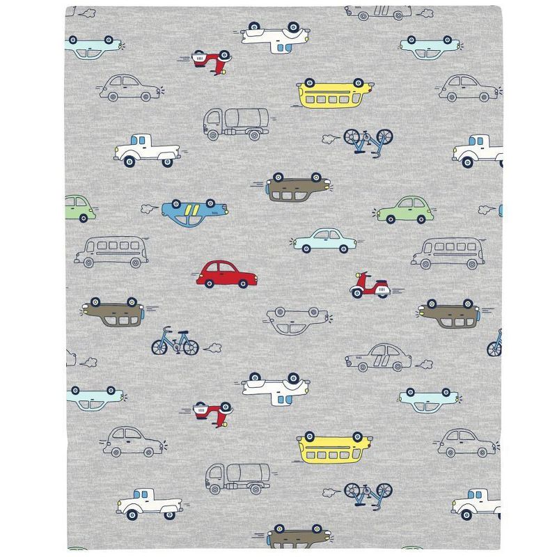 Carter's Busy Cars and Bikes Crib Sheet Super Soft Mini Crib Fitted Sheet