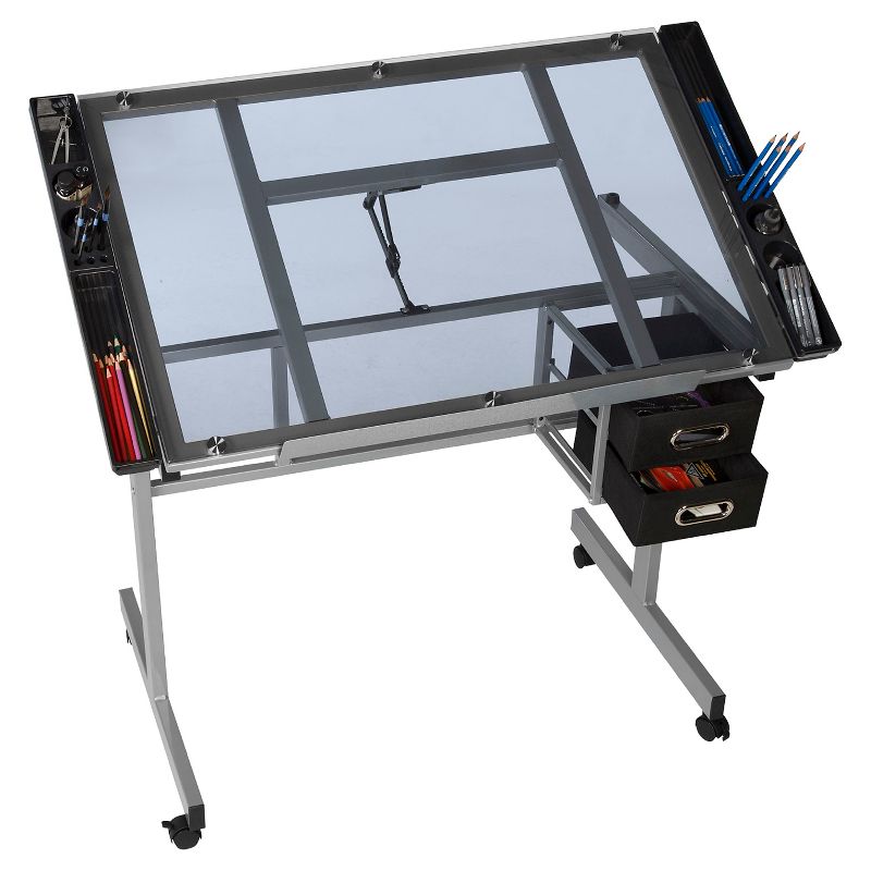 OneSpace 50-CS01 Craft Station in Silver with Blue Glass