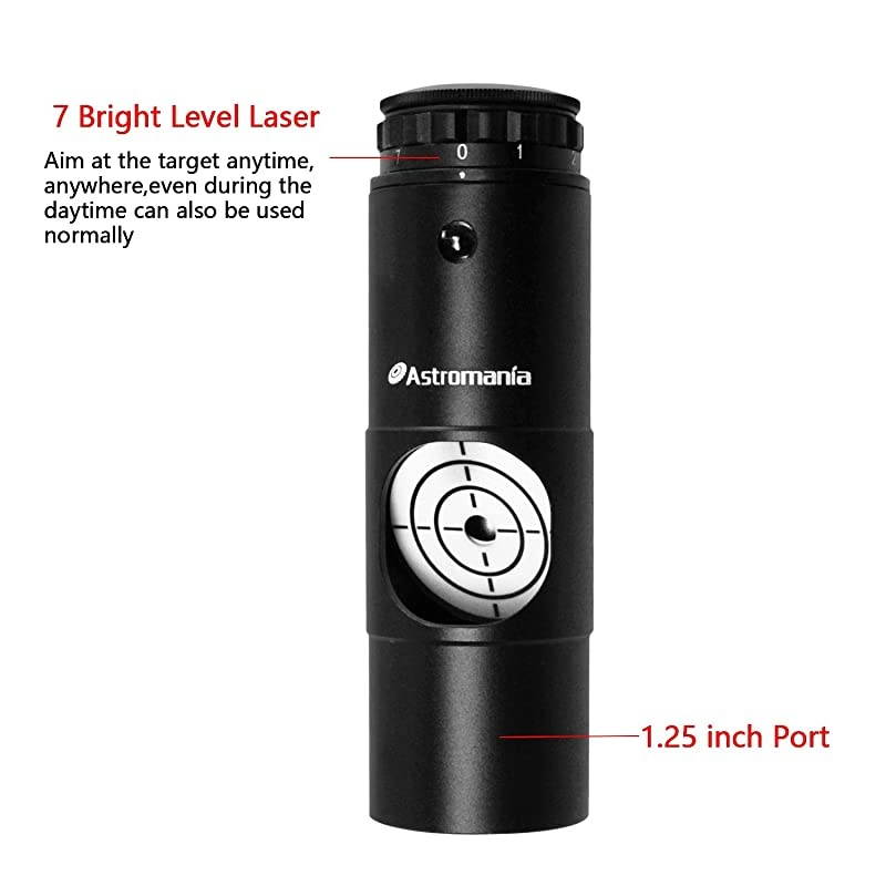 Alignment 125 Next Generation Laser Collimator for Newtonian Telescopes with This Laser You can collimate Your Newtonian Telescope in just a Few Minutes