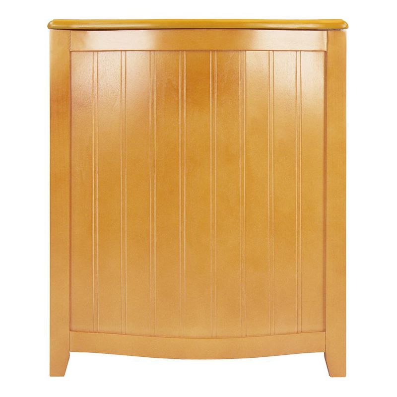 Household Essentials Rolling Laundry Hamper Storage Cart Natural/Light Ash