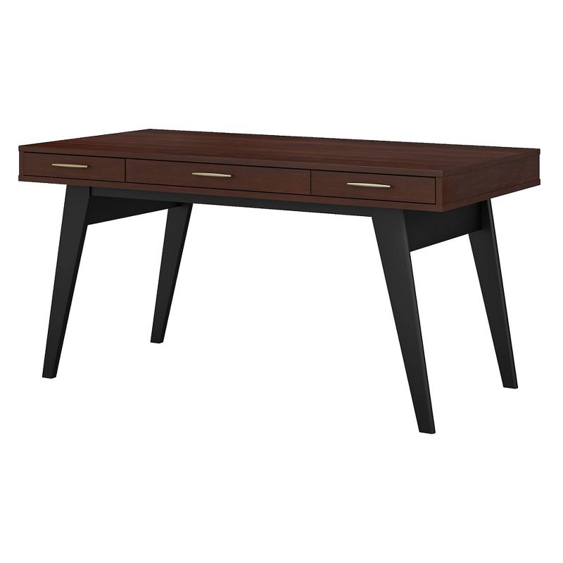 Centura Writing Desk with Drawers Century Walnut - Kathy Ireland Office