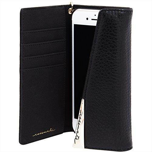 Case-Mate Leather Wristlet Folio Case for iPhone SE/8/7/6/6s - Black
