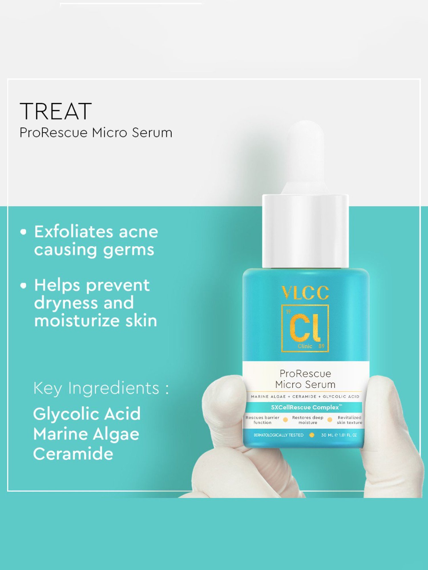 VLCC Clinic ProRescue Micro Serum & Bio Cream Combo