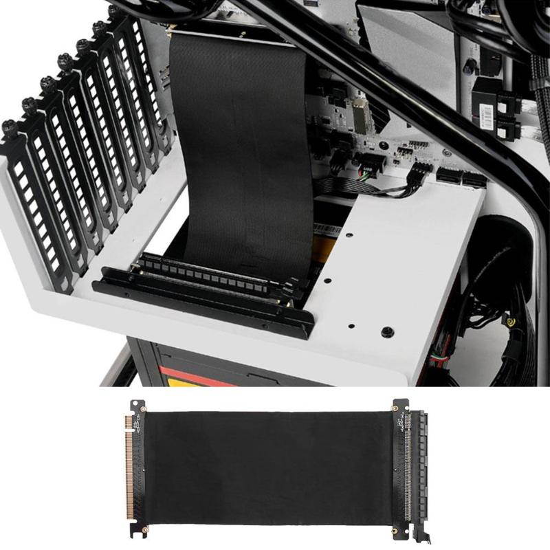 PCI-E X16 Riser Cable 200mm Card Extension Port Adapter Riser Card 1 Slot PCI Express X16 Riser Card for 1U 2U 3U IPC Chassis