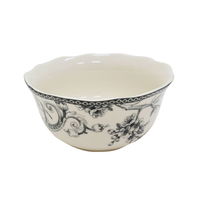 16pc Porcelain Adelaide Dinnerware Set Gray - 222 Fifth