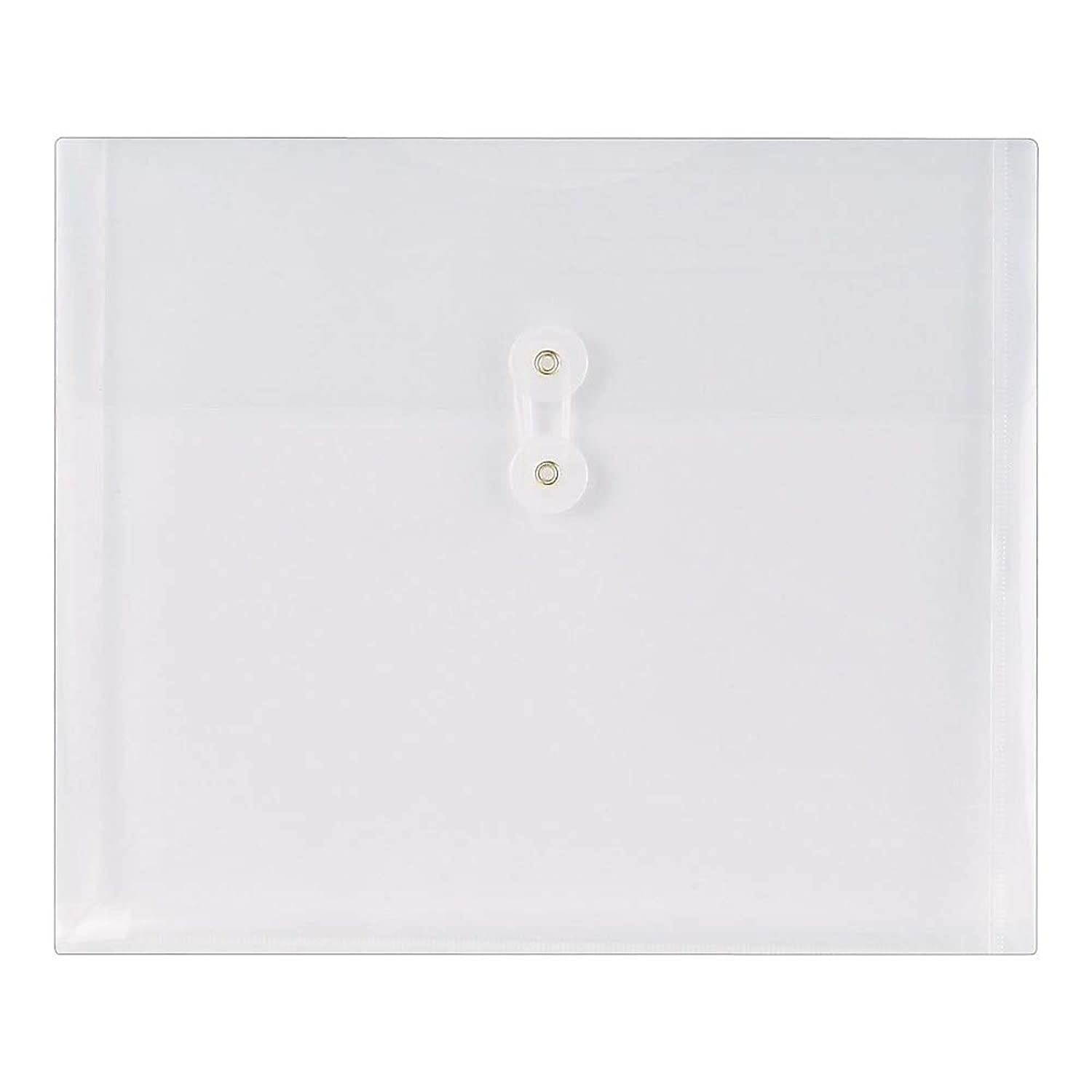 Staples Poly Envelopes w/Side Opening, Letter, Clear, 10/Pac