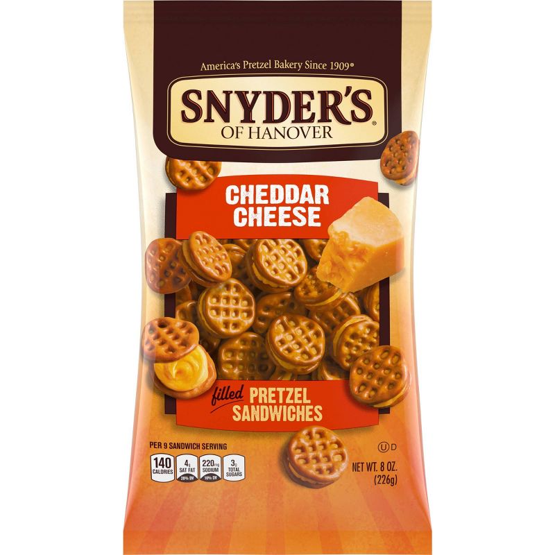 Snyder's of Hanover Pretzel Sandwiches Cheddar Cheese - 8oz