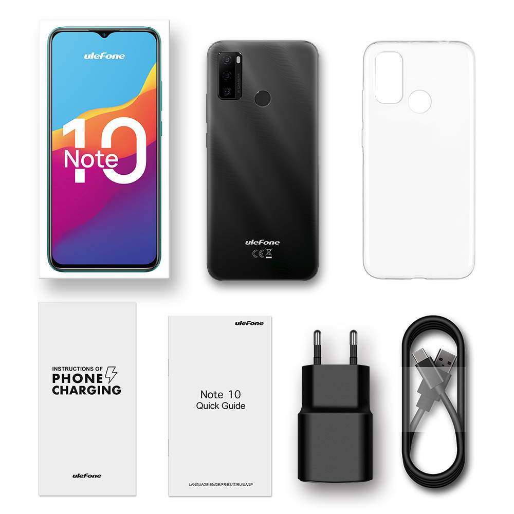 Ulefone Note 10 Unlocked Phones, Android 11 2GB + 32GB ROM, 8MP Four Rear Camera + 8MP Front Camera, 6.52" HD+ Screen 5500mAh Big Battery Dual 4G Unlocked Smartphone