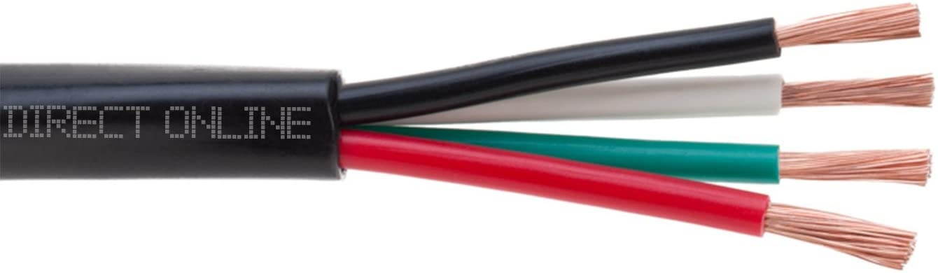 500FT Outdoor UV Protection Rated Professional Speaker Audio Cable 16AWG Direct Burial 16/4 Bulk Spool (500FT 16/4)