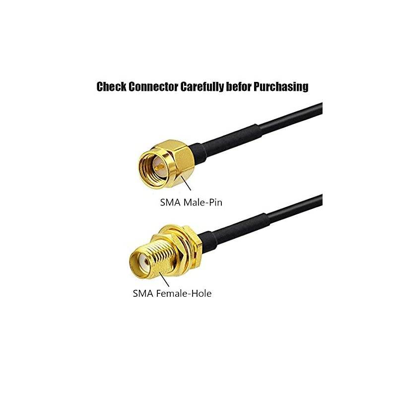 SMA Extension Cable SMA Male to SMA Female RF Connector Adapter WiFi 3G 4G LTE Antenna Extension Cable-Not for TV