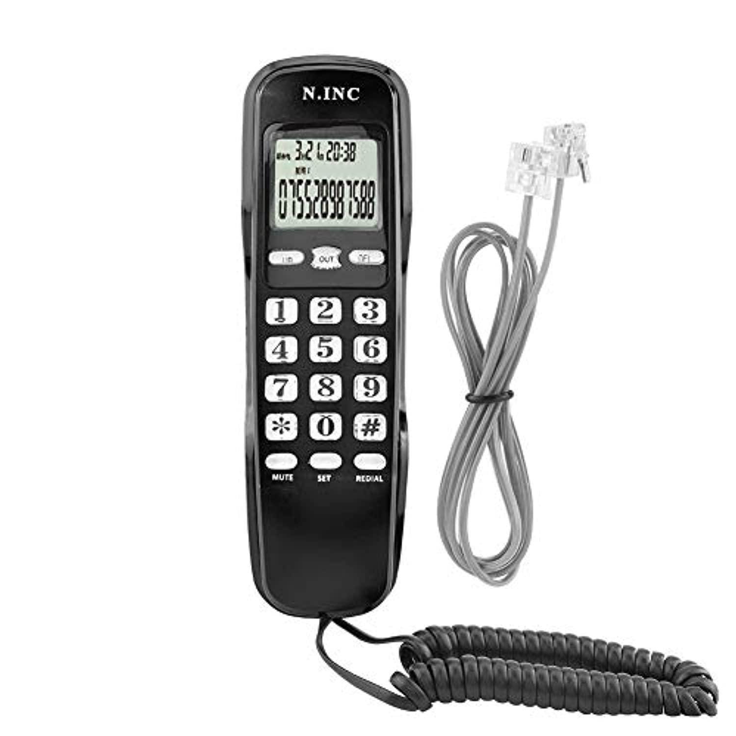 trimline corded phone telephones landline expandable home office hotel telephone call screener & incoming caller id handsets ph
