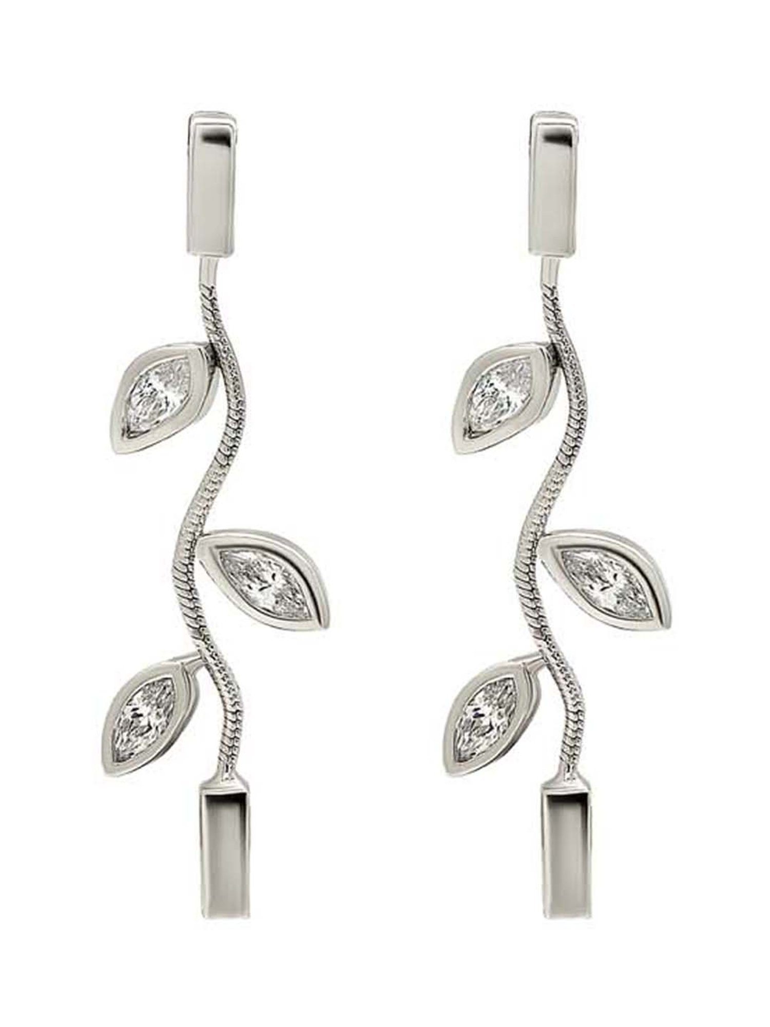 Silberry 925 Sterling Silver Vineyard Drop Earrings for Women