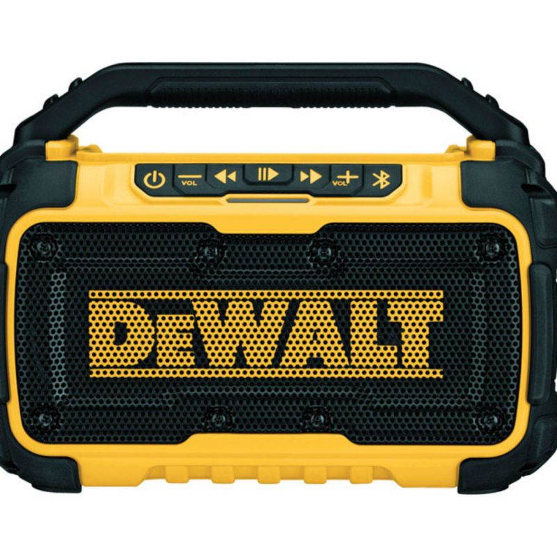 DeWALT DCR010 12-Volt/20-Volt Corded/Cordless Dual Speaker Bluetooth Speaker