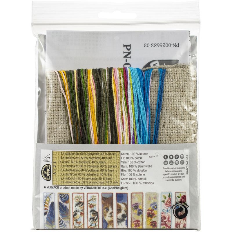 Vervaco Bookmark Counted Cross Stitch Kit 2.4"X8" 2/Pkg-Vintage Mannequins (14 Count)