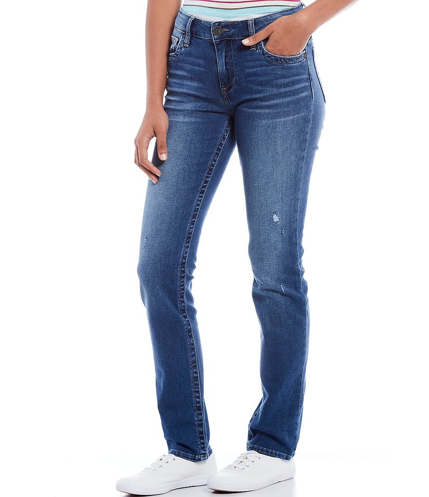 KUT from the Kloth Stevie Slight Knicking Straight Leg Jeans