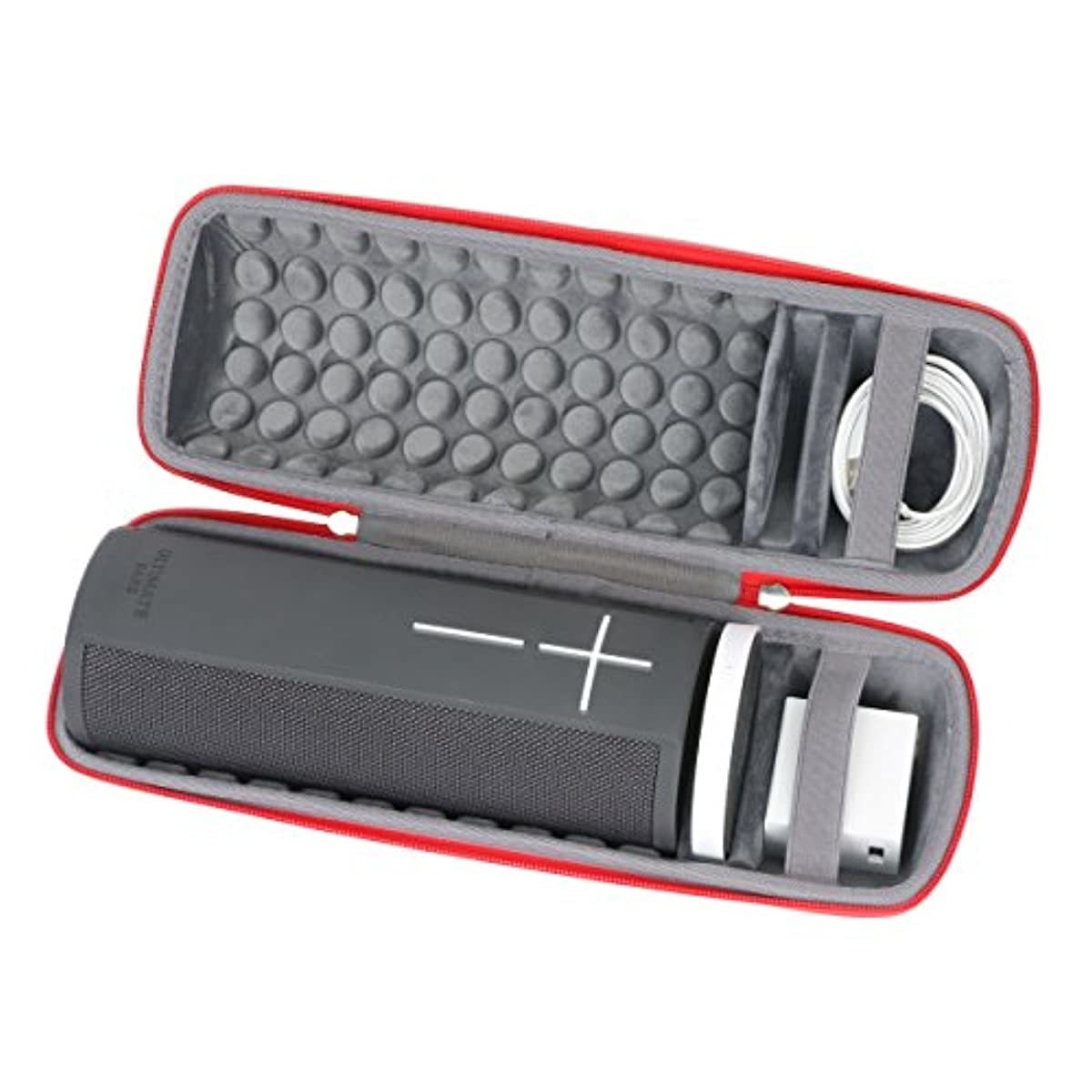 Hard Travel Case for Ultimate Ears MEGABLAST Portable Wi-Fi Bluetooth Speaker by co2CREA (Red)