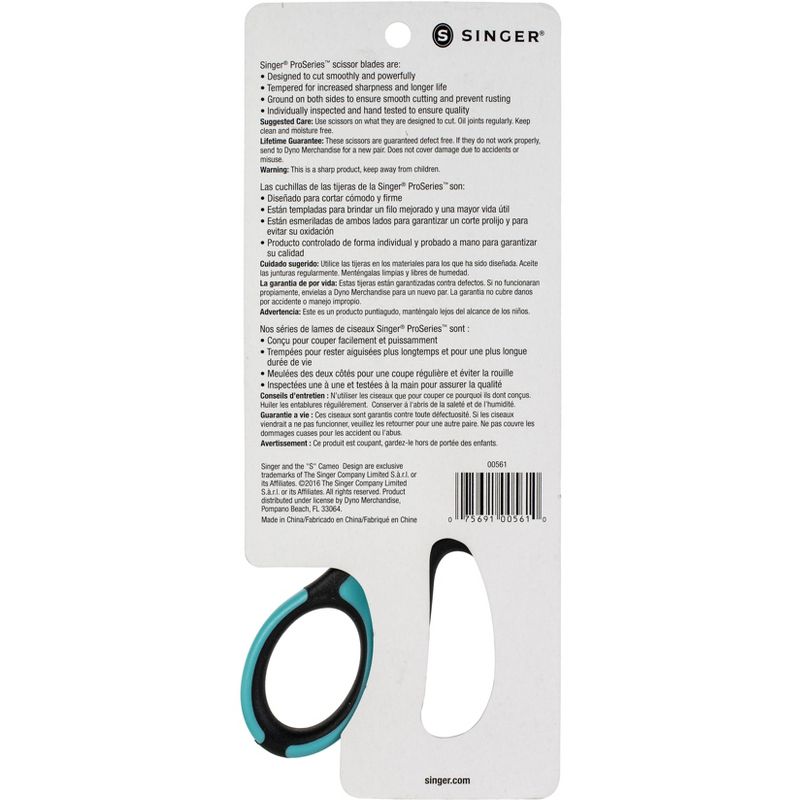 Singer ProSeries(TM) Heavy-Duty Bent Scissors 8.5"-W/Comfort Grip