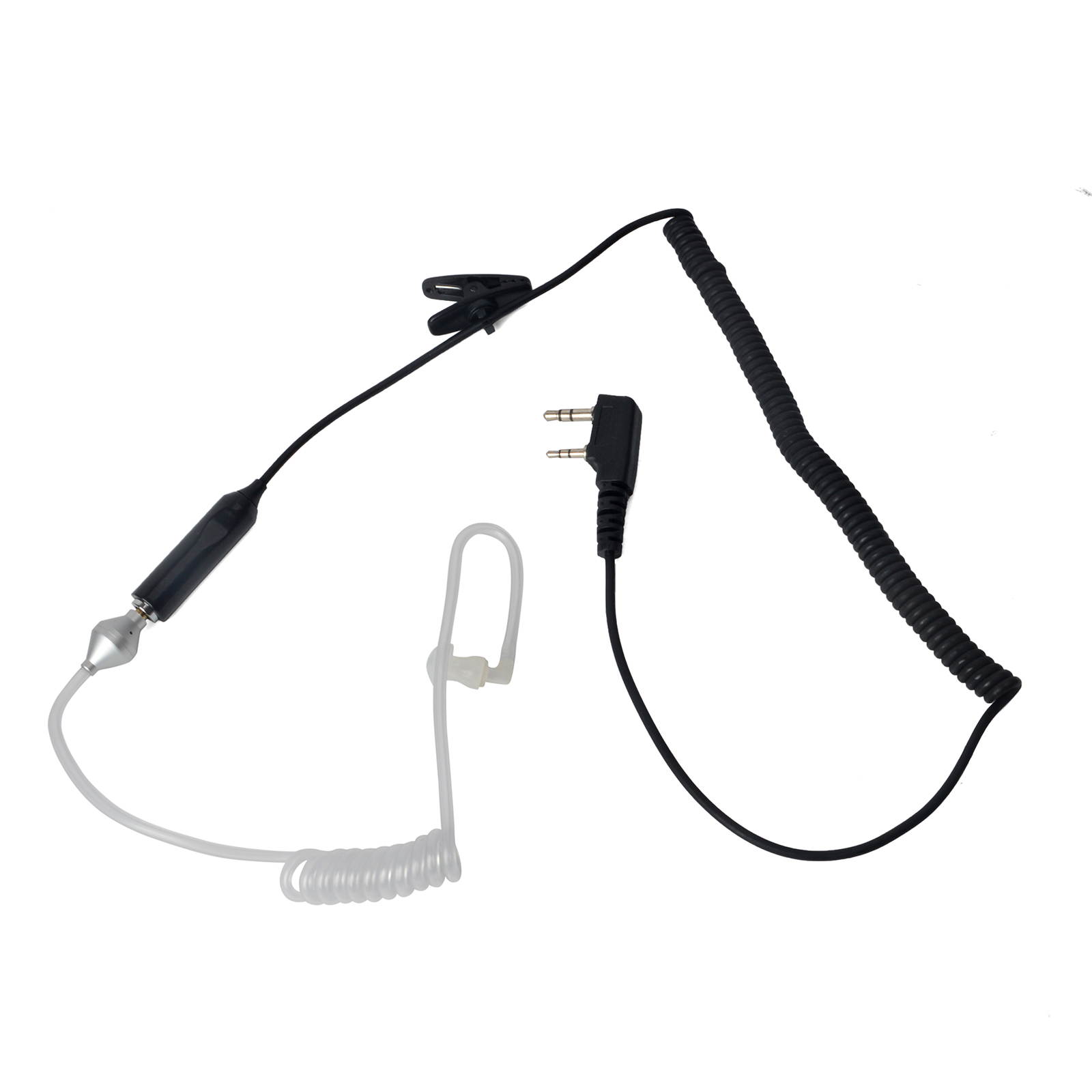 10PCS Air Acoustic Tube Headset Walkie Talkie K Port Earphone PTT With Microphone For Baofeng Radio UV-5R 888s