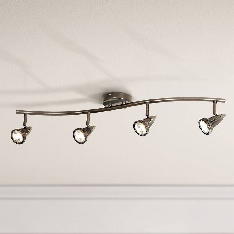LED Pro Track(R) 4-Light Oil Rubbed Bronze Track Kit Wave Bar
