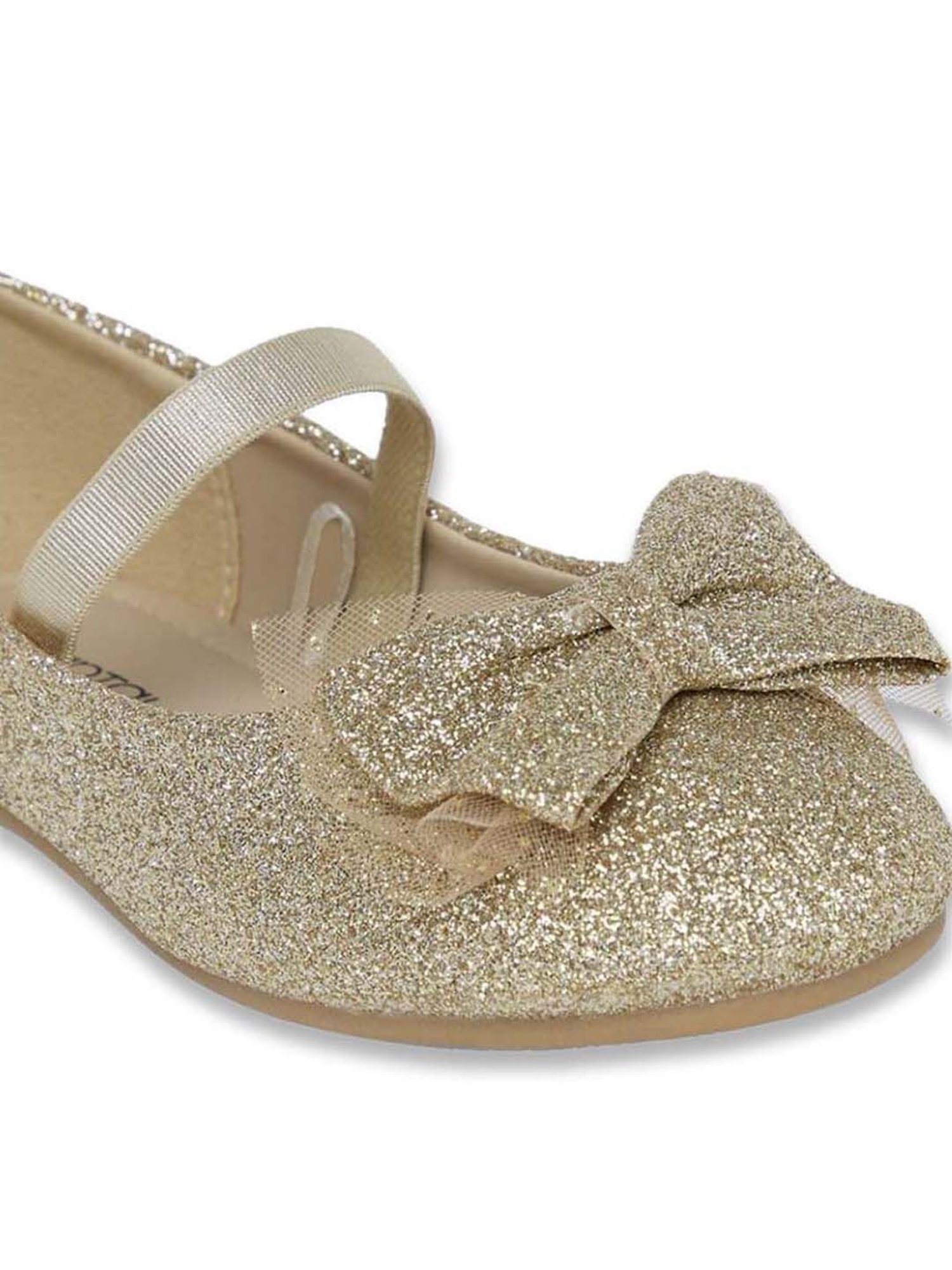 Pantaloons Junior Gold Mary Jane Shoes