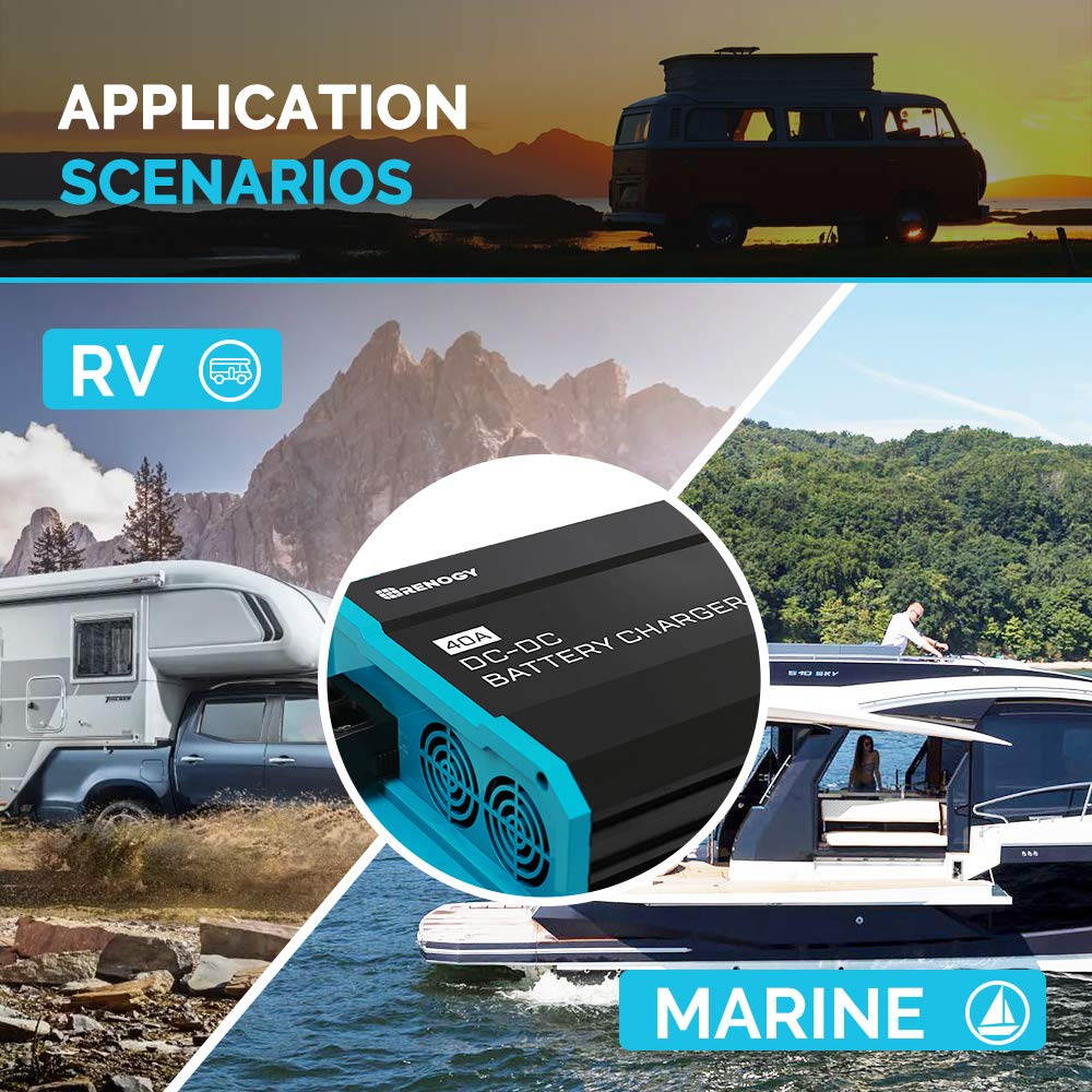 Renogy 12V DC to DC On-Board Battery Charger(40A)