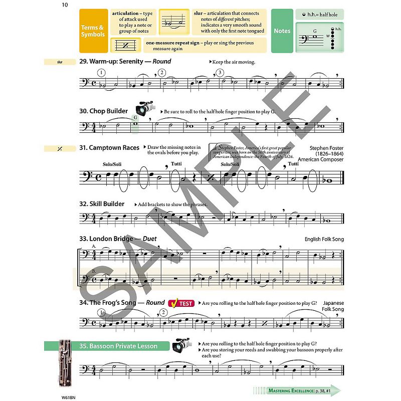 KJOS Tradition Of Excellence Book 1 for Bassoon