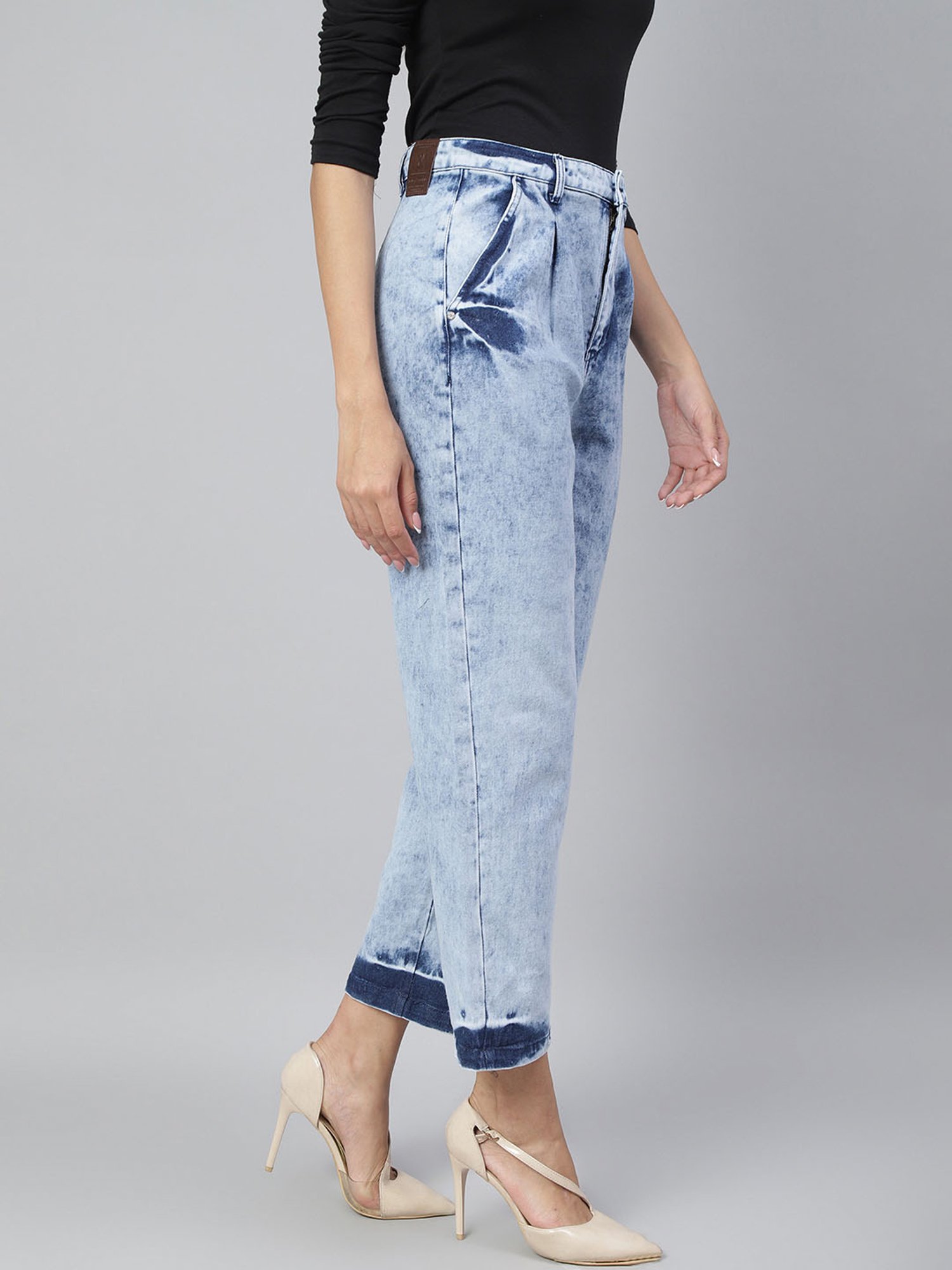 Tales & Stories Blue Regular Fit Jeans