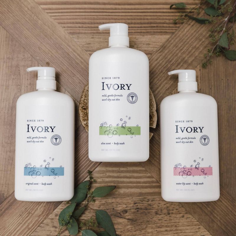 Ivory Body Wash Water Lily Scent - 30 fl oz