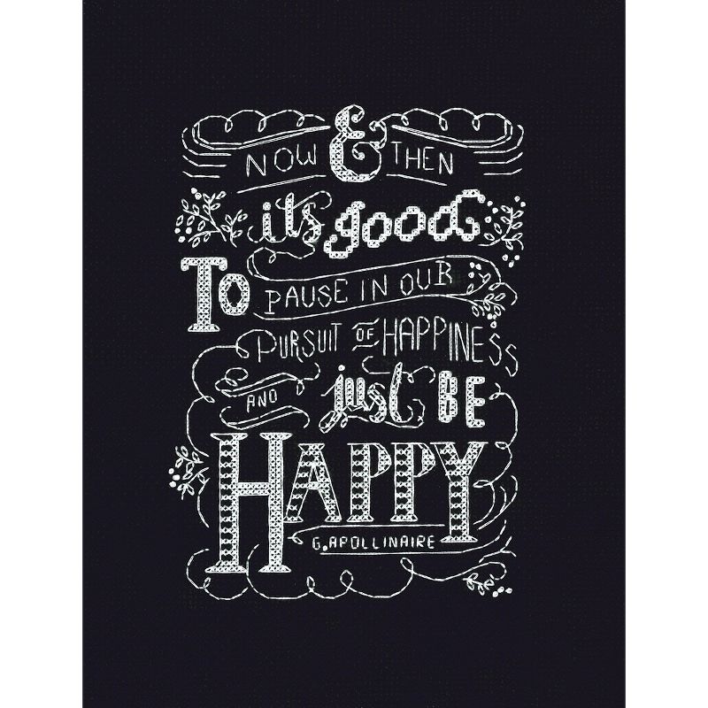 Design Works Counted Cross Stitch Kit 8"X10"-Just Be Happy (14 Count)