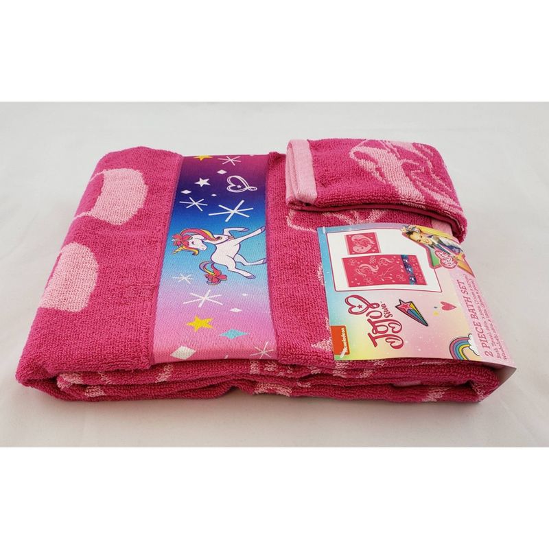 Nickelodeon JoJo Siwa Bath Towel Wash Cloth Set