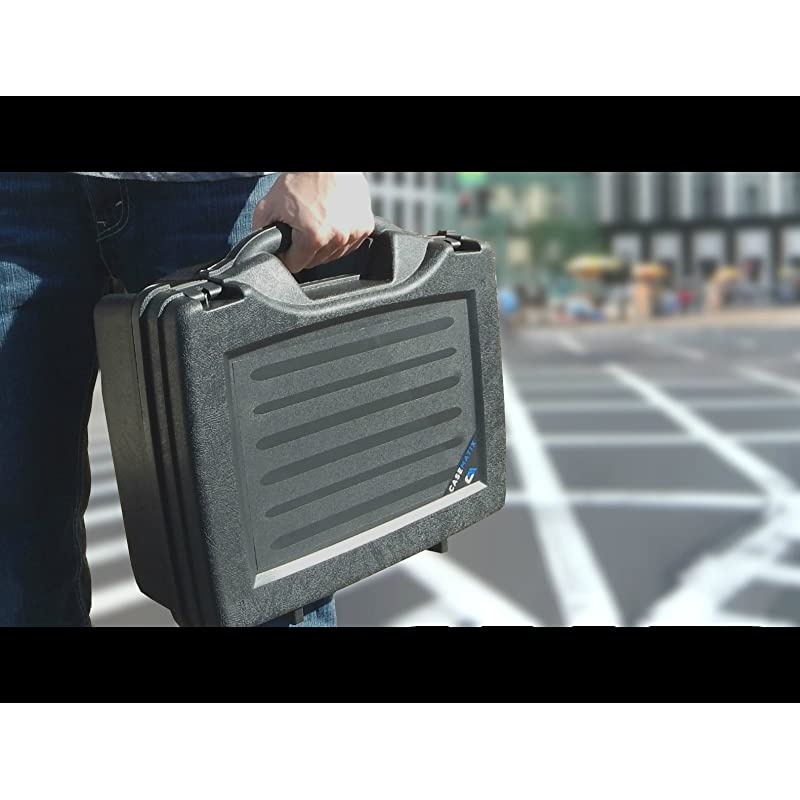 Wireless Microphone System Hard Case with Customizable Foam Fits Pyle Pro PDWM3400, PDWM3375 Premier Series Uhf, Handheld Mics, Pyle Body Pack Transmitters, Headsets and Lavalier