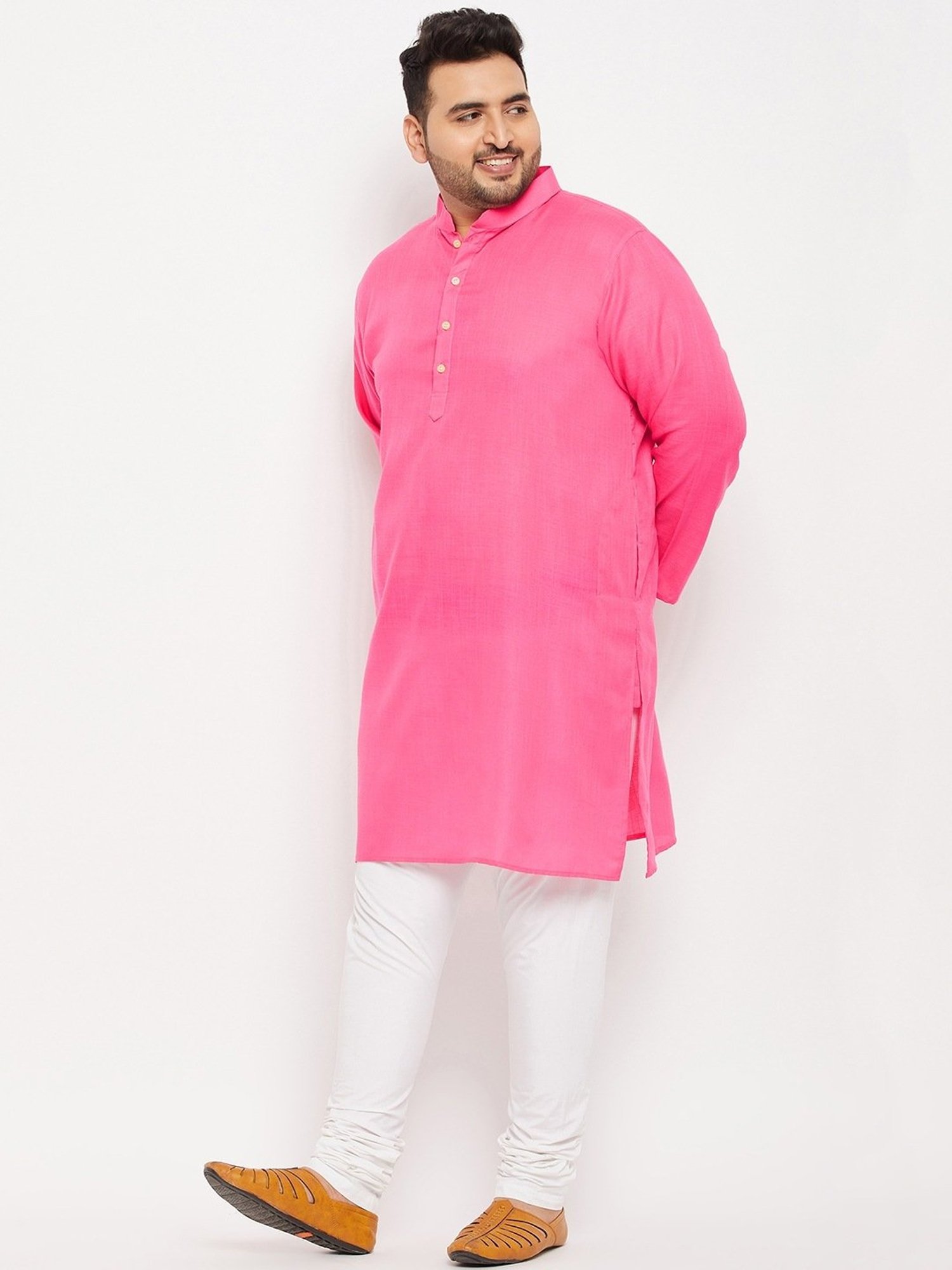 Bigbanana Pink Regular Fit Kurta