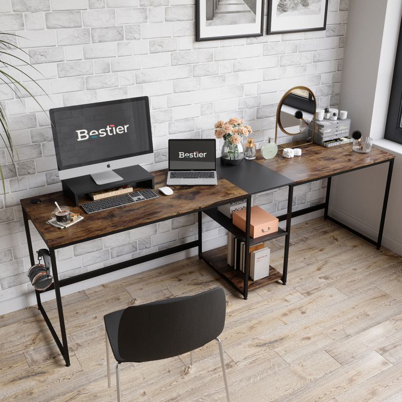 RESPAWN 3000 Gaming Computer Desk - Ergonomic Height Adjustable Gaming Desk, in Blue (RSP-3000-BLU)