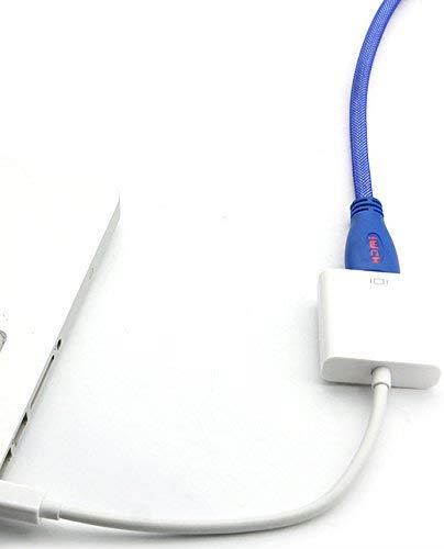 WGGE LED HDMI Cable 2.0 High speed, Nylon braiding, HDMI(19 PIN by copper wire), Gold connectors, Support 4k 1080p 3D TV, Ethernet, Home theater, HDTV, XBOX and set-top boxes (6.6 feet, BLUE)