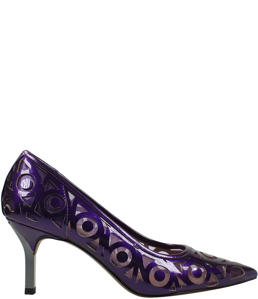 J. Renee Jameena Patent Laser Cut Pumps