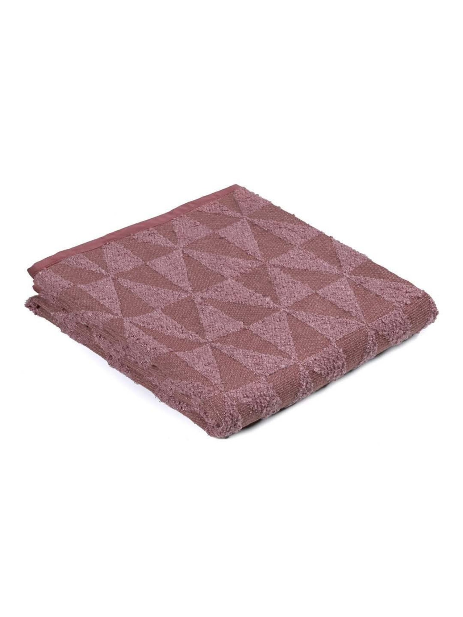 Saral Home Easy Living Rust Microfiber Yarn Soft Meri Sofa Throw