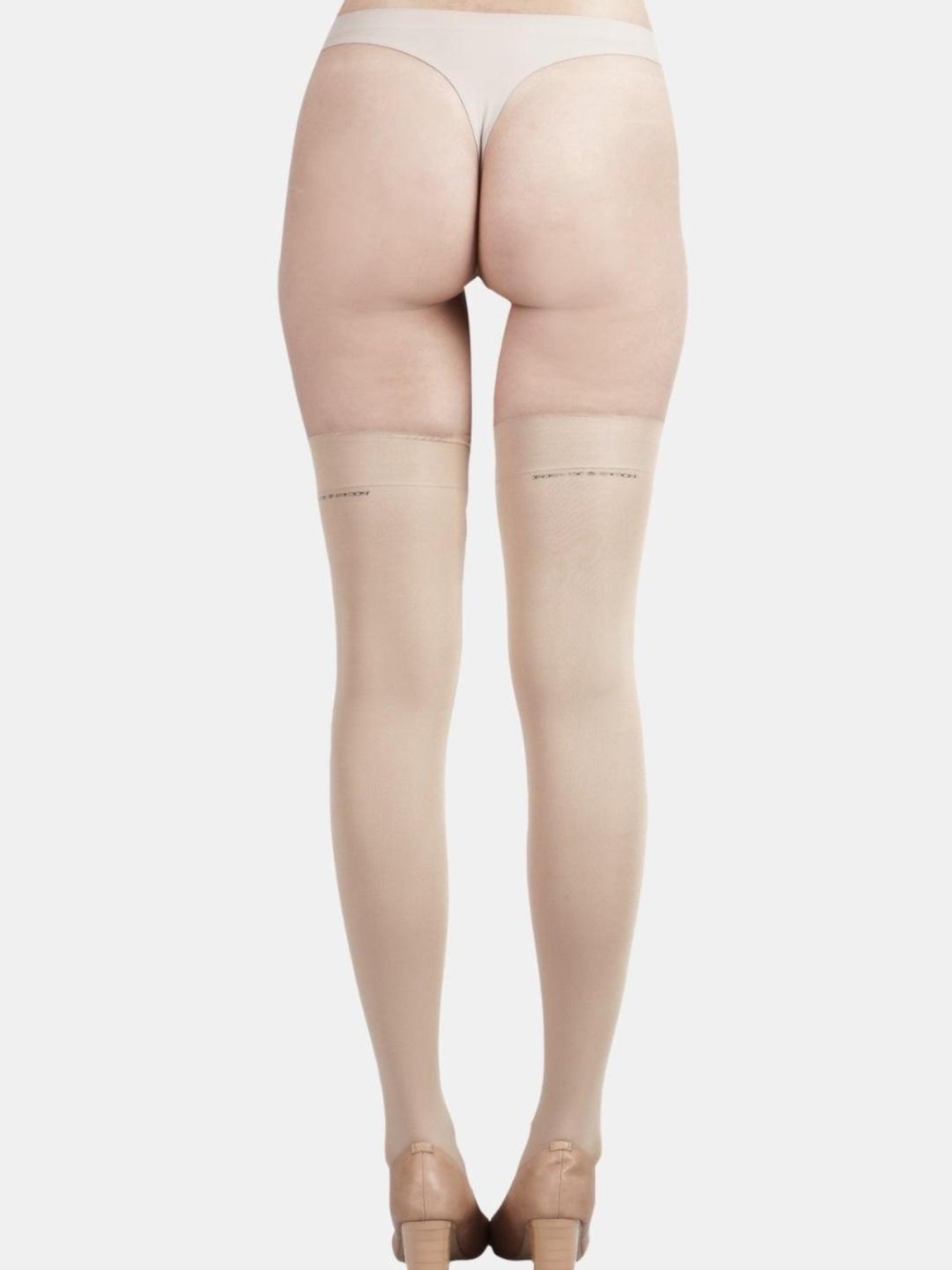 Da Intimo Brown Lace Stockings