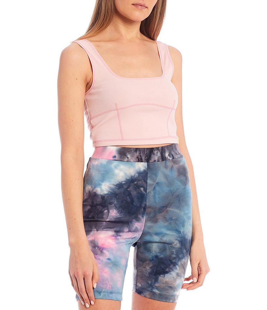 GB Coordinating Knit Contrast Stitch Bra Top