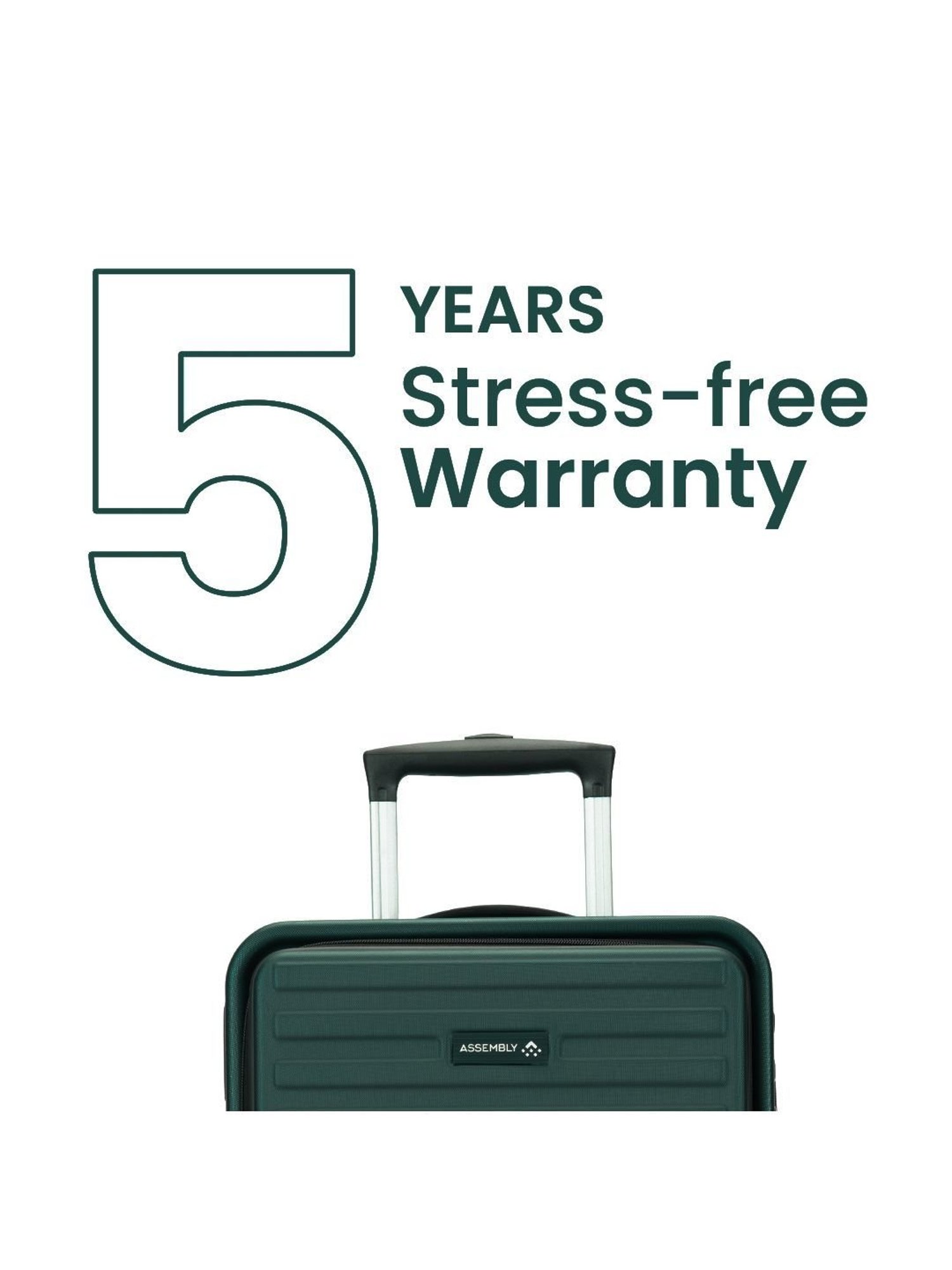 Assembly Green Textured Small Cabin Trolley - 20 inch