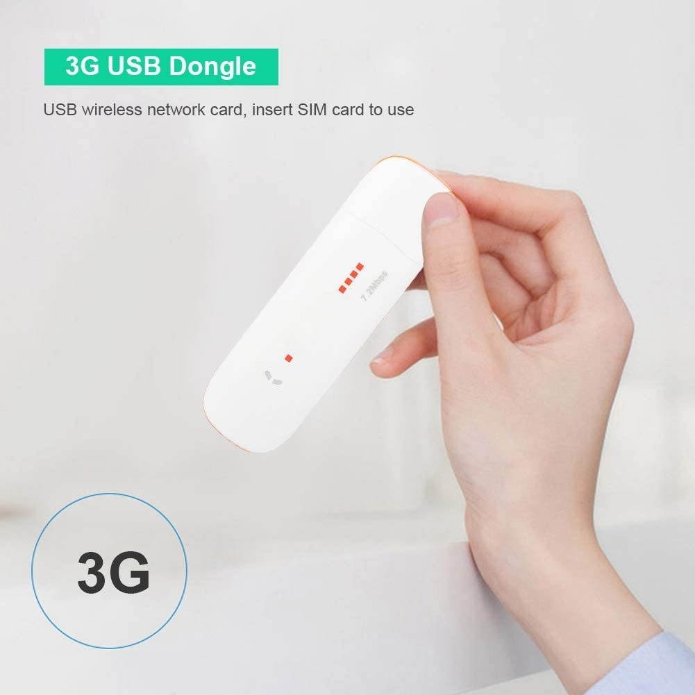 Mini USB 3G Dongle Modem 3G Network Card USB Dongle Support UMTS:B1 Band Does NOT Support WiFi White
