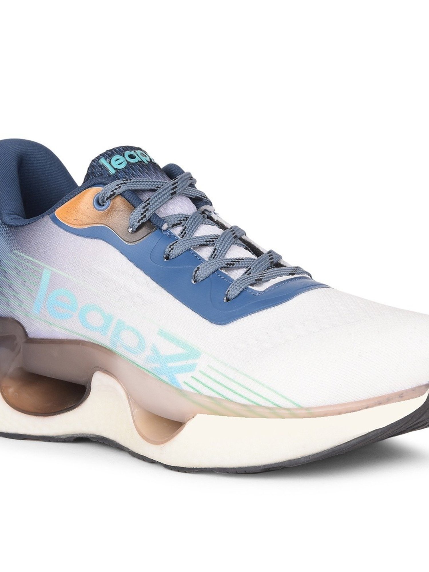 Leap7X by Liberty Men's Teal Blue Running Shoes