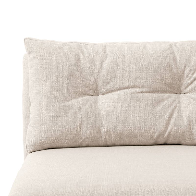 Corner Chair with Pull Seam Pillows - Linen Talc - Simply Shabby Chic®