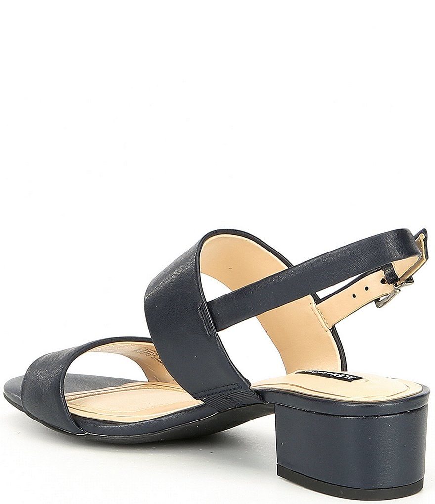 Alex Marie Calina Leather Block Heel Sandals