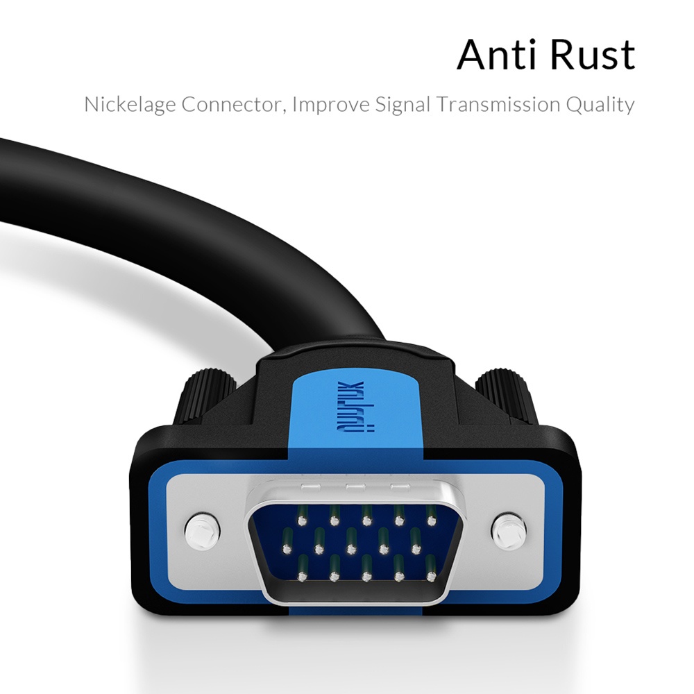 UNNLINK VGA Male to Male Cable Projector HD Adapter Cable 1080P Full HD for Projectors HDTV Displays More VGA Enabled Devices 3M