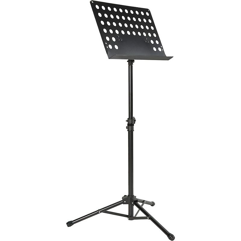 Musician's Gear Tripod Orchestral Music Stand Perforated Black - 2 Pack