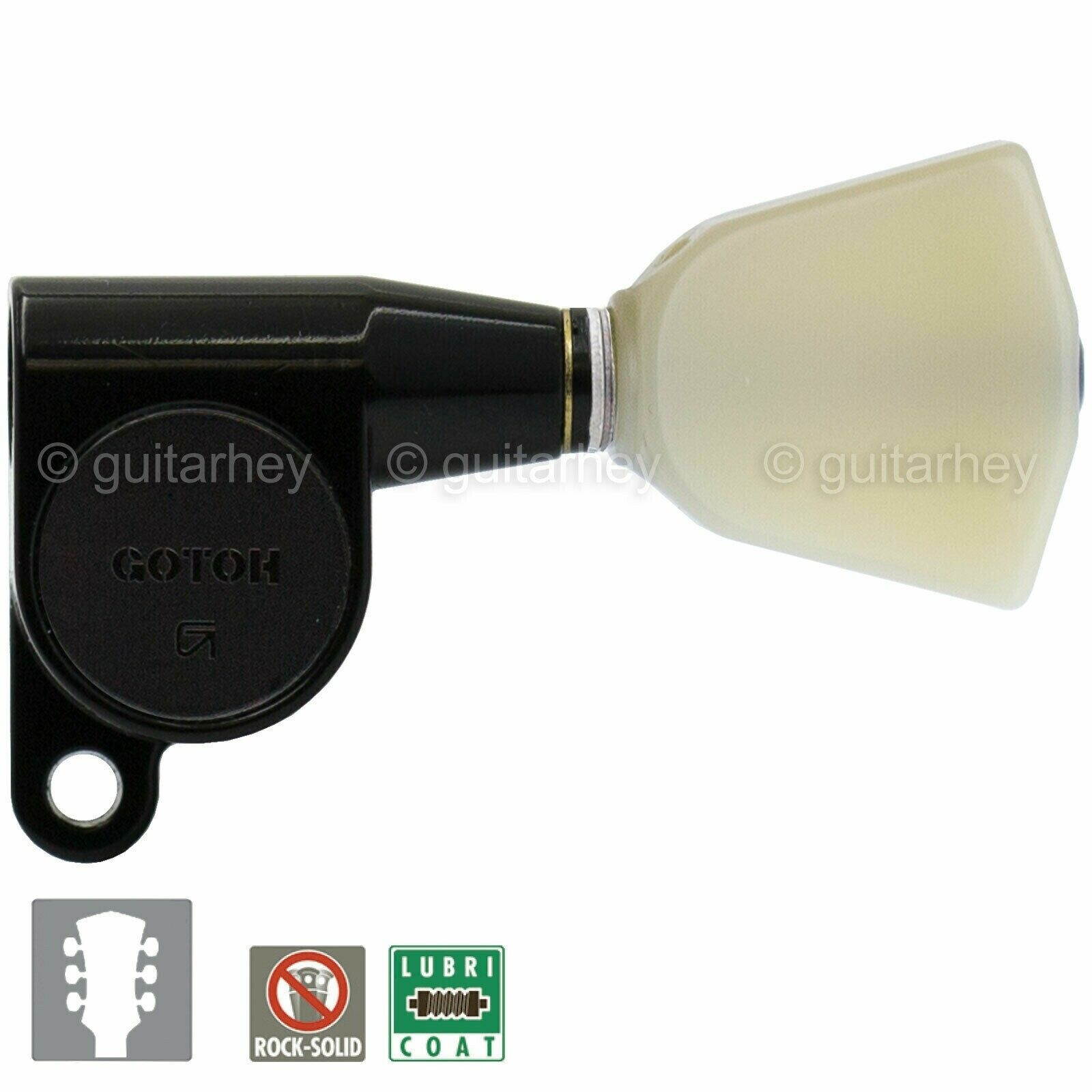 NEW Gotoh SG360-P4N MINI Tuners Schaller Style w/ KEYSTONE Button 3x3 - BLACK