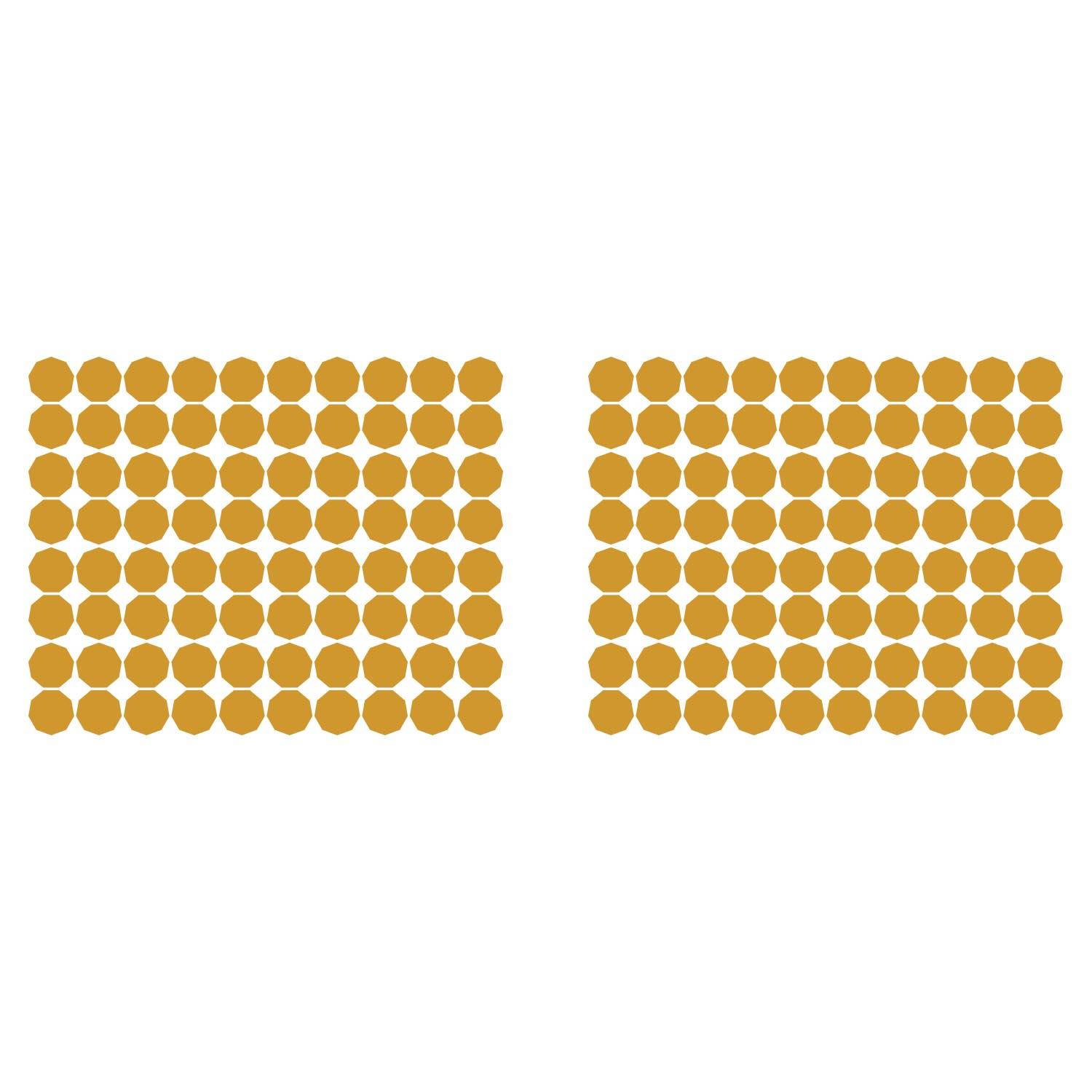 LiteMark 2 Inch Blue Nonagon Decals - Pack of 80