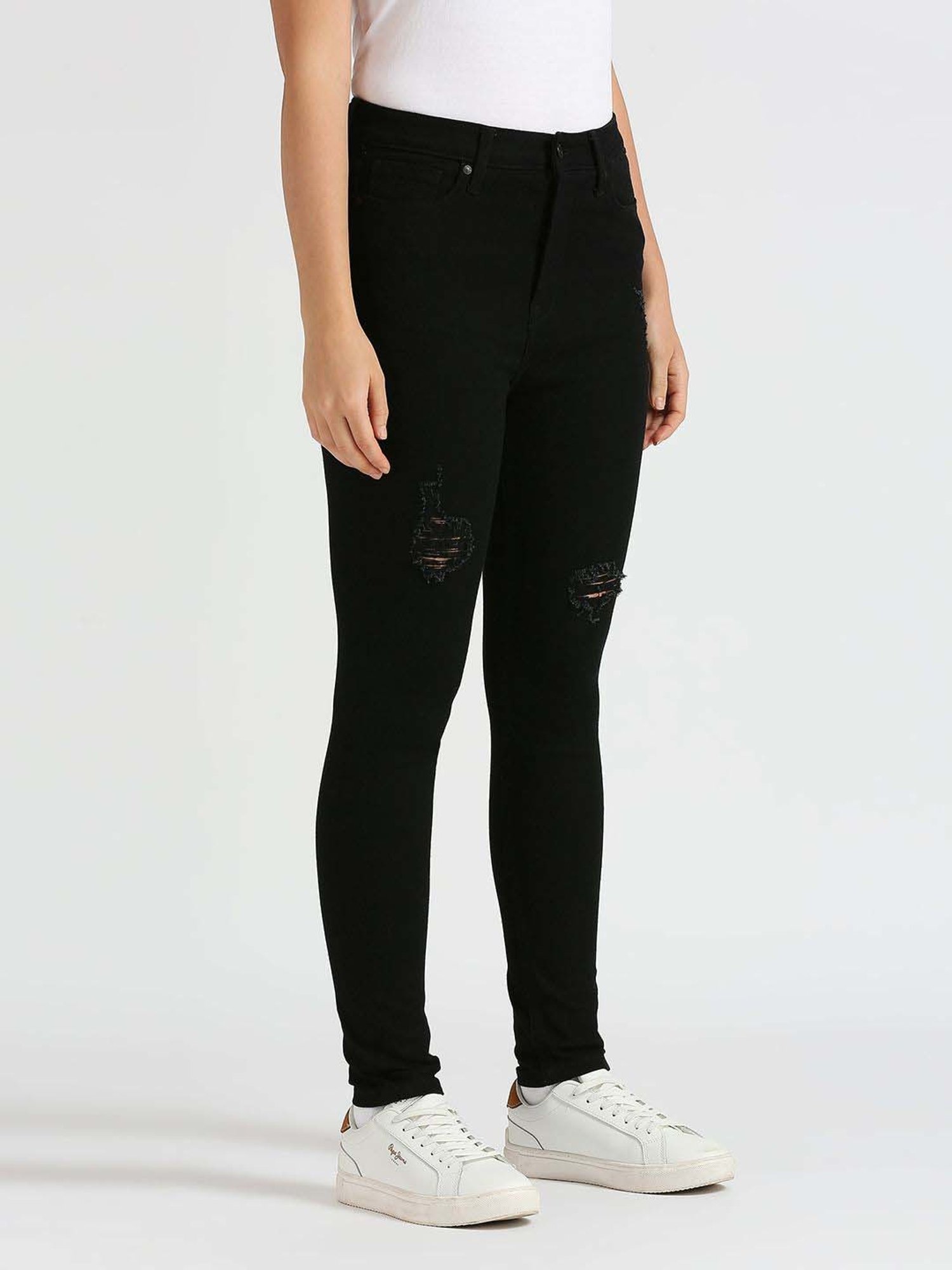 Pepe High Rise Jeans Black High Rise Jeans