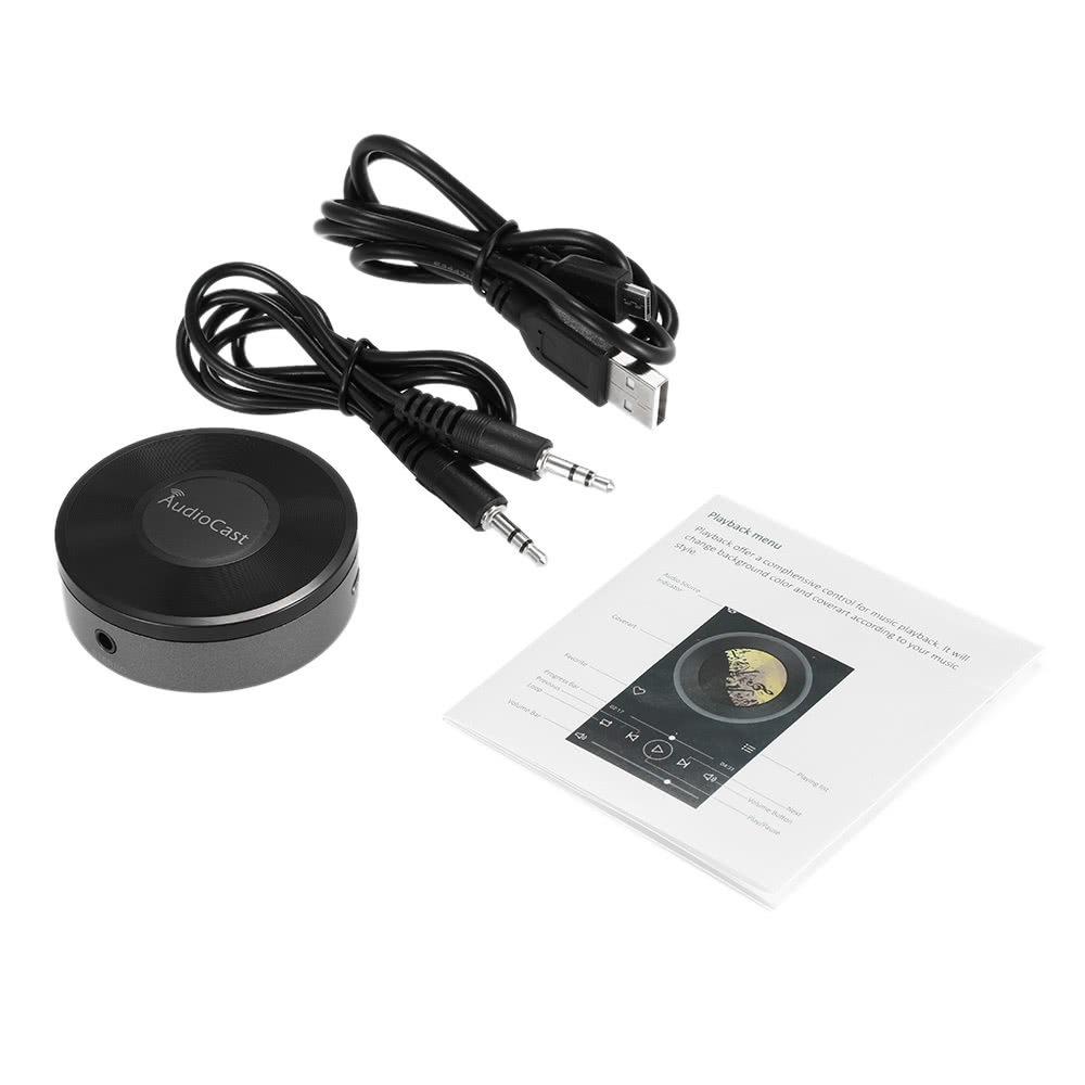 M5 AudioCast HIFI Music Receiver Airplay DLNA IOS & Android Airmusic 2.4G WIFI Audio Speaker for Spotify Wireless Sound Streamer