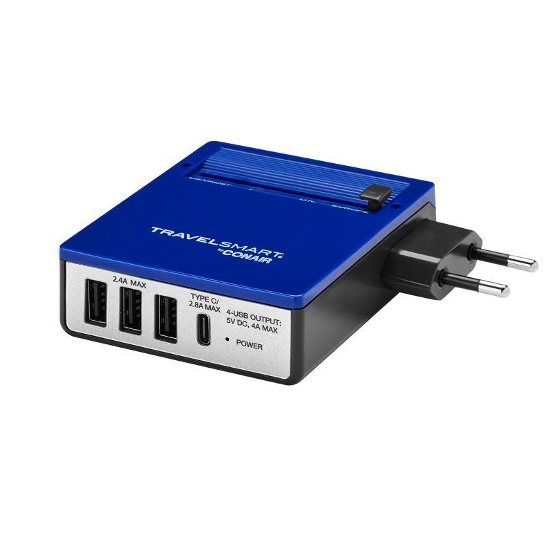 Travel Smart by Conair All-in-One Adapter  with USB Port